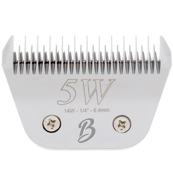 Skip Tooth 5 Wide Blade Dog Grooming Cuts Length 1 (5W (1/4" or 6.4mm) Skip Tooth Wide)