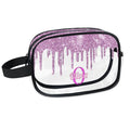 Personalized Clear Makeup Bag with Name (Lavender Purple)