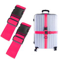 80In Luggage Straps for Suitcase Travel Belt Accessories (2Pcs Rose / 80 In Fix)