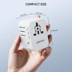 45W Universal Travel Adapter PD&QC (45W-5USB(3 USB-C) White)