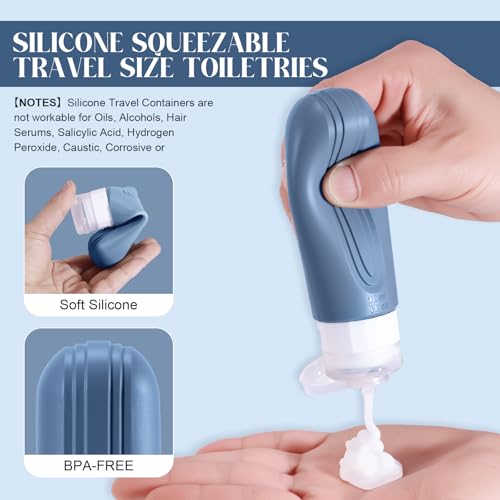 Travel Bottles for Toiletries (BLUE)