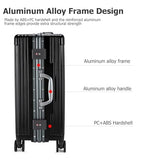 PC Hardside Carry On Luggage (A2-Jet Black (zipperless closure) / 22.5")