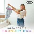 Smell Proof Travel Laundry Bag with Folding Hanger (Black)