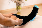 Physix Gear Compression Socks for Men & Women 20 (Black/Blue / Large-X-Large)