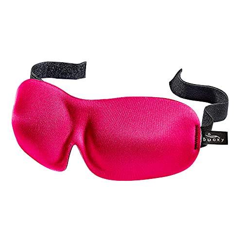 40 Blinks No Pressure Solid Eye Mask for Sleep & Travel (Magenta / 1 Count (Pack of 1))