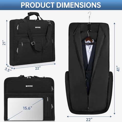 Garment Bags for Travel (Black)