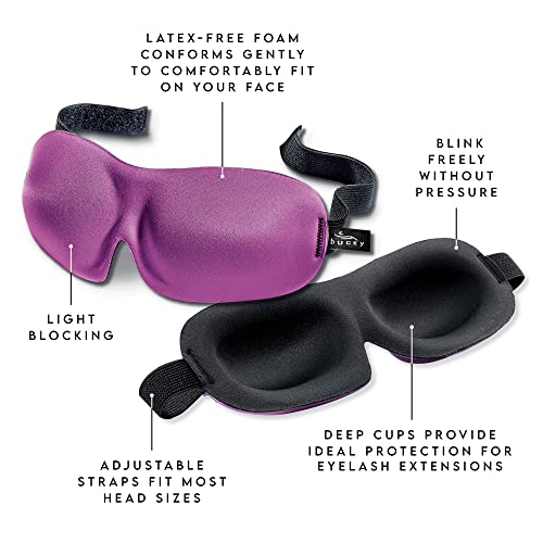 40 Blinks No Pressure Eye Mask for Travel & Sleep (Aqua / 1 Count (Pack of 1))