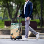 Sea Turtles Luggage Cover Anti (L(for 26-29 inch luggage) / Sea Turtle on the Beach)