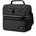 Insulated Lunch Bag for Men Women (Heather Charcoal)