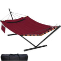 12FT 2 Person Hammock with Stand V (Red)