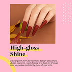 Beetles Dark Red Gel Polish (C - Creme Red | Blanchett Maroon)
