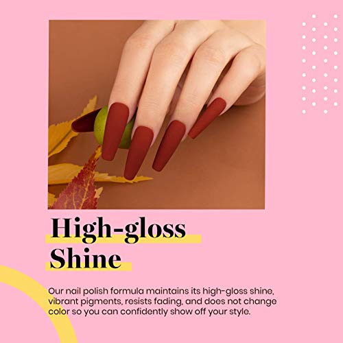 Beetles Dark Red Gel Polish (C - Creme Red | Blanchett Maroon)