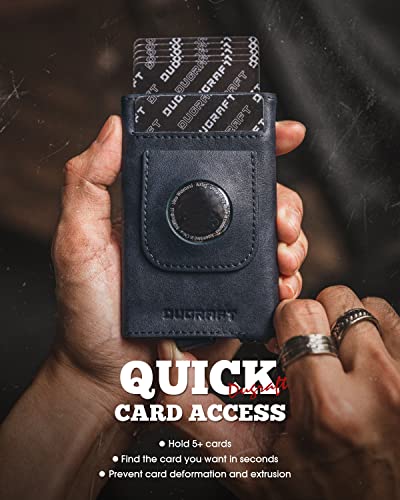 Pop Up Wallet Compatible with AirTag (Navy)