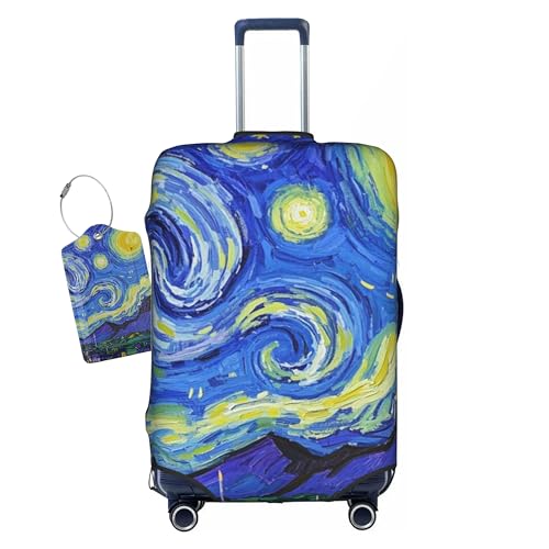 Vincent Van Gogh Starry Sky Night Luggage Cover Washable Suitcase Protector (Large / Gogh Starry Sky Night)