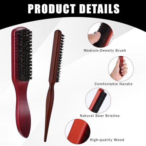 5 Pcs Slick Back Hair Brush Set