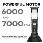 2Spee ST622 Cordless Beard & Hair Trimmer for Men (White)