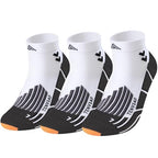 Compression Ankle Running Socks (13-16 / F-white White White)