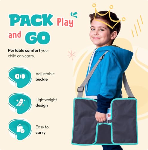 Kids Travel Tray with Dry Erase Board WITRIP (Aqua)