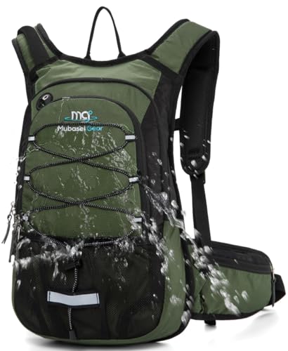 15L Insulated Hydration Backpack Pack with 2L Water Bladder Lightweight Hiking Backpack Bag for Women Men Daypack for Hiking Running Festival Camping Biking