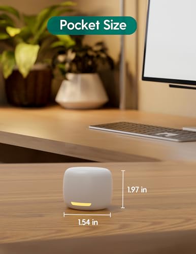 White Noise Sound Machine (1 - White-with Night Light / Pocket Mini Glow)