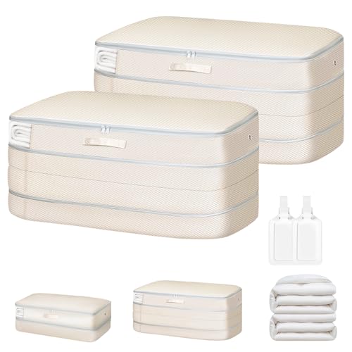 Comforter Storage Bag (2 Packs / Beige)