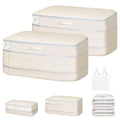 Comforter Storage Bag (2 Packs / Beige)