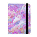 Passport Holder for Women and Men PU Leather Passport Cover for Travel (White Horse / One Size)
