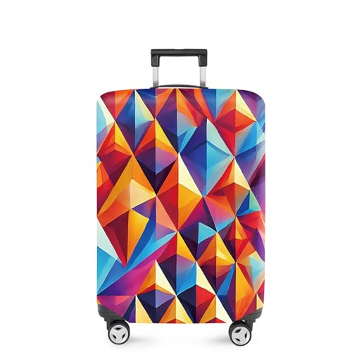 Colorful Geometric Luggage Cover (#8 / S(fits 20-22inch suitcase))