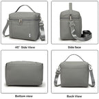 NOL 8L Insulated Lunch Bag for Women (Cool Gray / Medium (8 Liters))