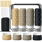 16Pack Travel Bottles for Toiletries (Apricot Black)
