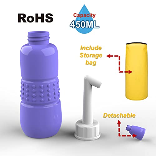 2 PCS Portable Bidet for Toilet (450ml Blue X 2pcs 【hot Sales!】)