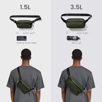 3.5L X Pac Sling Bag with RFID Blocking Crossbody Pack for Men Women (X-Pac Olive / 3.5L)
