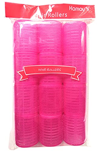 Jumbo Hair Rollers Curlers Self Grip Holding Rollers Hairdressing Curlers Hair Design Sticky Cling Style For DIY Or Hair Salon By Kamay's