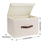 Collapsible Storage Boxes (set of 3 / Beige)