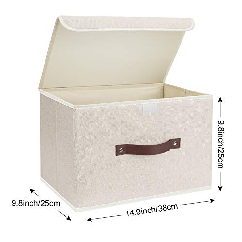 Collapsible Storage Boxes (set of 3 / Beige)