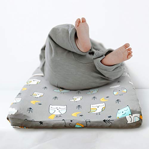 Stretchy Changing Pad Covers BROLEX Changing Table Cover for Baby Boys Girls (Owl & Bear / 32x16x5 Inch)