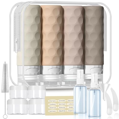 16pack Travel Bottles for Toiletries (Cream)