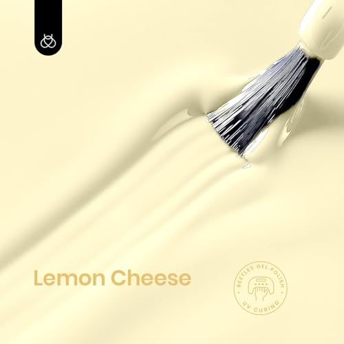 Beetles Yellow Gel Nail Polish 15ML Soak Off UV Gel for Fall Nail Art (K - Creme Yellow | Lemon Cheese)