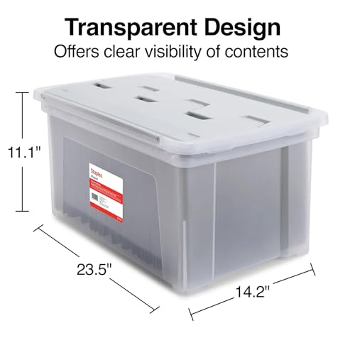 Wing Lid File Totes (Clear)