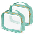 TSA Approved Travel Toiletry Bag (Green / 2 Pack, Medium)