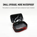 BeeNesting Compression Packing Cubes 2 set for travel Small Luggage Organizer Bags for BackPack (Gray Red / 2 Pack(4L+9L))