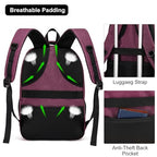 Backpack for Girls Women (Red / 15.6 Inch)