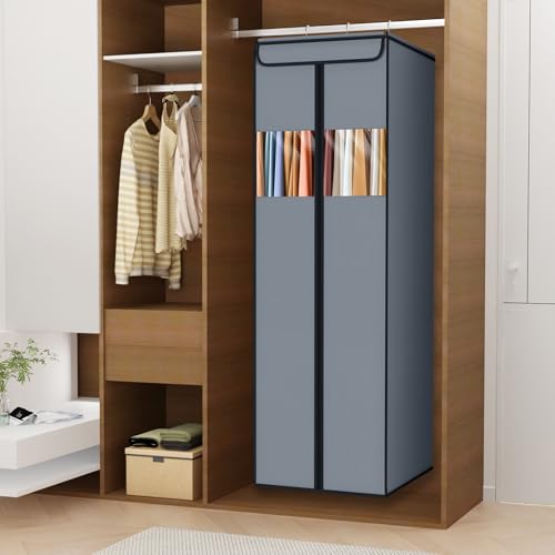 Garment Bags for Hanging Clothes Garment Covers 54 in (Grey / 54"-1 Pack)