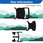 Luggage Straps for Suitcases (Green White)