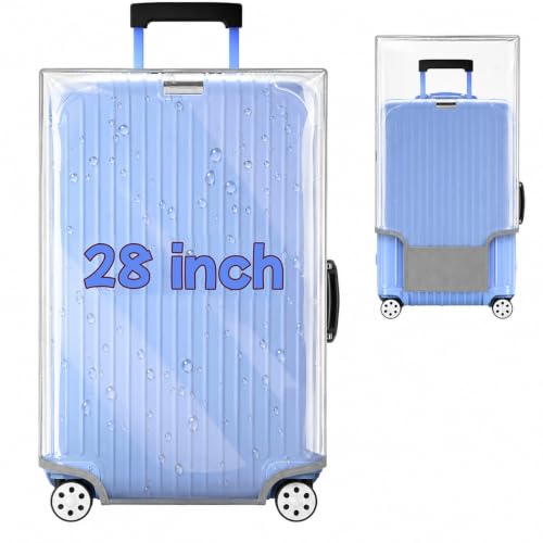 Luggage Covers Full Clear Suitcase Cover Protector (Transparent / 28 inch)