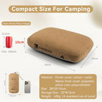 Camping Memory Foam Pillow (Purple)