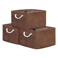 Organization and Storage Basket for Organizing (Brown / 3PCS/X Large -17.7Lx13.8Wx9.8H)