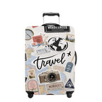 Travel Stickers Luggage Cover Washable Suitcase Protector Anti (Travel Stickers / M(24-26inch suitcase))