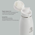 Traveler Stainless Steel Travel Coffee Mug with Flip (Aqua / 25 Ounces)