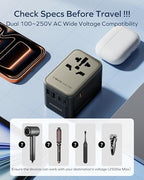 70W GaN Universal Travel Adapter (70W / Gold)